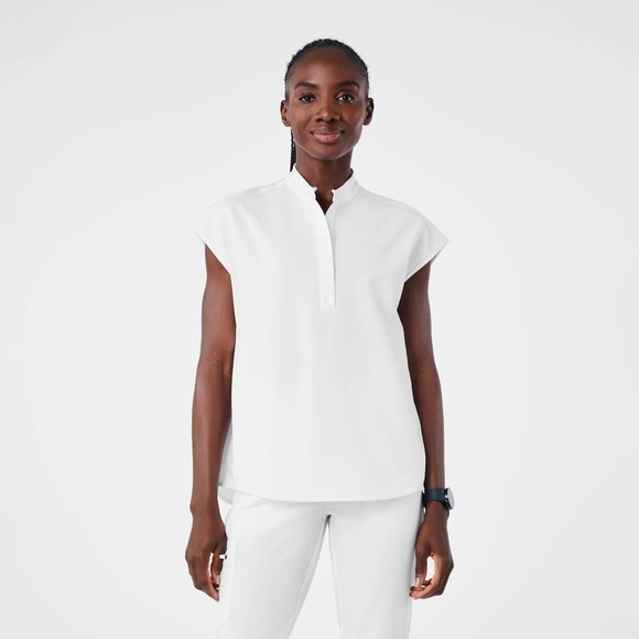 Figs Women's White Top - Picture 2 of 15
